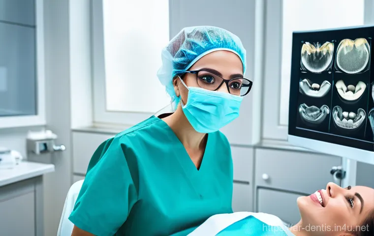 치과 치료비에 영향을 미치는 요인 - **Prompt: The Informed Patient's Choice**
    A brightly lit, modern dental clinic reception area in...